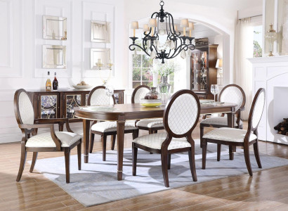 Set Esszimmertisch Esstisch 4х Stüehle 2x Stühle-mit-Armlehnen Essgruppe